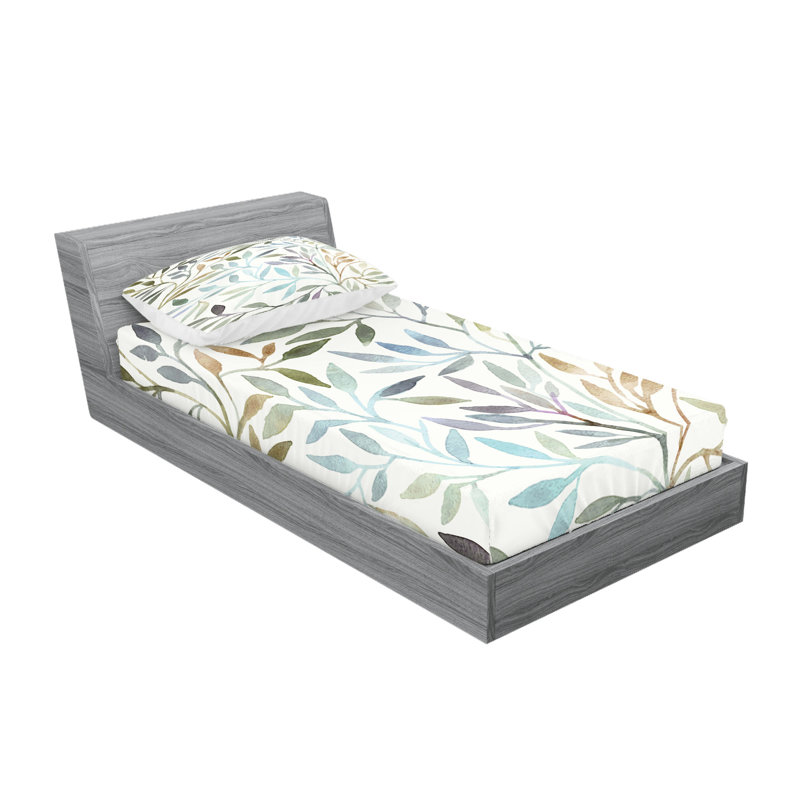 Multicolore ensemble de draps et taies décoratives Ambesonne, Ensemble de draps pour taille de lit simple TG ave