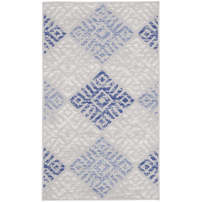 Geometric Indoor Rug, Rectangle 3' x 5'