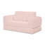 Canapé-lit pliant convertible 2-en-1, canapé-lit en velours côtelé moderne avec 2 * oreillers, causeuse futon rembourrée et désossée avec lit escamotable, canapé modulaire pliable pour le salon - rose-381683091