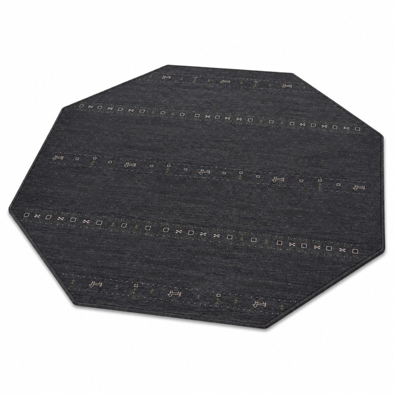 Tapis en laine noué à la main St Catherine, Octogone 6 po
