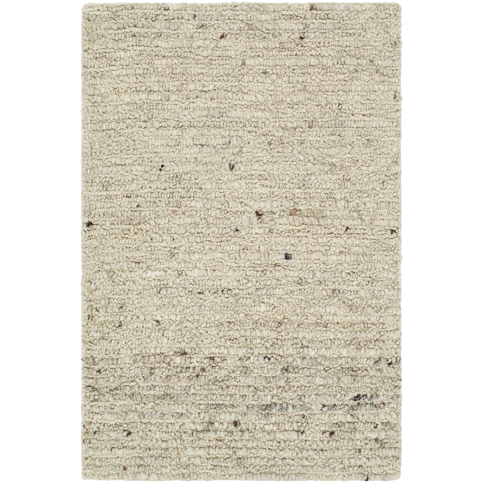Myra Hand Tufted Wool Ivory Rug, Rectangle 9' x 12'