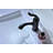 Arc Single-Hole Single-handle Bathroom Faucet with Drain Assembly-19379170