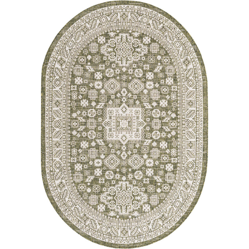 Tapis d'extérieur Chand, Ovale 5 pi 3 po x 7 pi 10 po