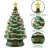 24" Hand Painted Ceramic Christmas Tree, Pre-Lit Tree with Star-1099654908