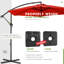 Parasol en porte-à-faux 120 po Ersheen-774912138