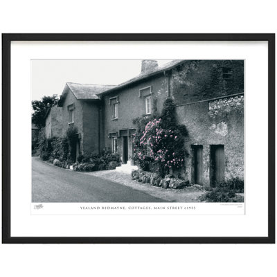 Yealand Redmayne, Cottages, Main Street C1955 1 Piece Single Picture Frame Wall Art