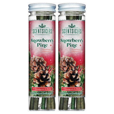 Scented Ornaments, 6ct Bottle, Fragrance-Infused Paper Sticks
