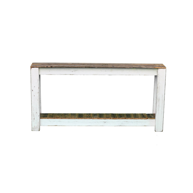 Console Nessa, blanc, Brun, H 30 po x l 60 po x P 10 po