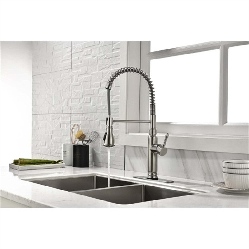 Red Cloud Pull Down Touch Kitchen Faucet, Brushed Nickel