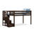  Kittitas Kids Twin Low Loft Bed with Stairs-201255400