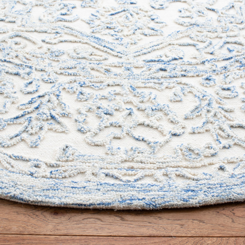 Conard Hand Tufted Indian Wool And Cotton With Latex Oriental Rug, Rectangle 4' x 6'