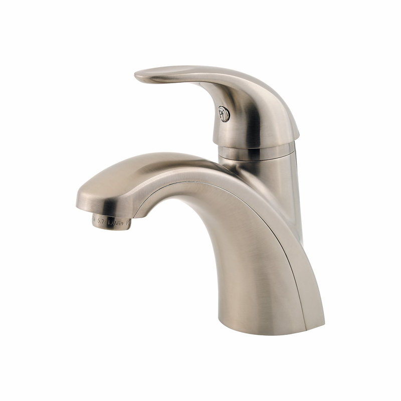 Parisa Single Hole Bathroom Faucet with Drain Assembly, Brushed Nickel