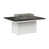 Plateau martelé noir avec base blanche sélectionné