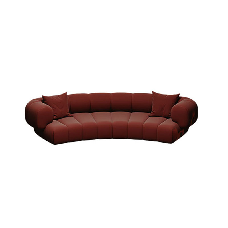 Canapé semi-circulaire, H 25,59 po x l 118,11 po x P 37,4 po