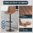 Swivel Upholstered Adjustable Height Counter Stool with Metal Frame-97865832