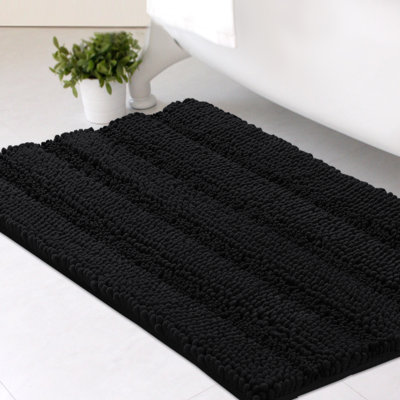 Joaquin Plush Chenille Non-Slip Bath Rug