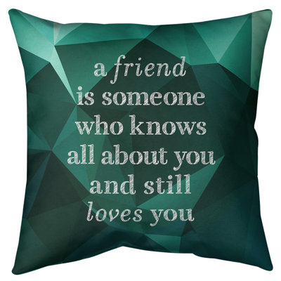 Gemstone Love & Friendship Floor Pillow