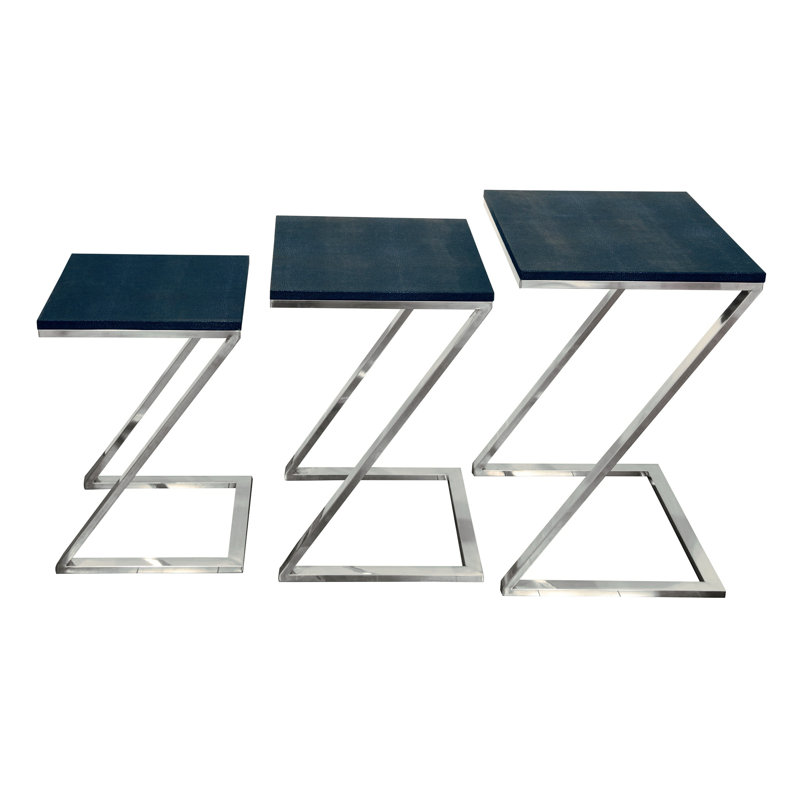 Ensemble de 3 tables emboîtables