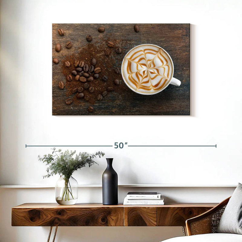 Yarlin Stylish Latte Coffee, 24" H x 36" W