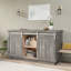 Ensemble de quincaillerie pour porte de grange ronde standard à deux rails (porte non incluse)-60129419-60129421