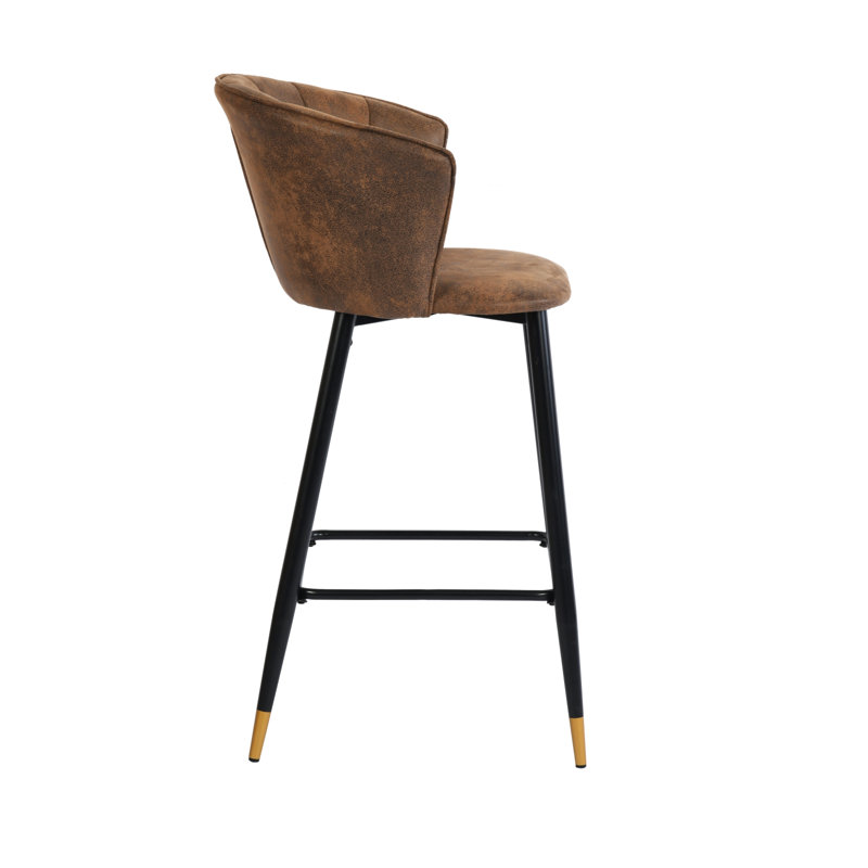 Abbigale Upholstered Counter Stool with Metal Frame