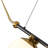 Chianti 43-in Height Adjustable ETL Certified Integrated LED Linear Chandelier with 2 Glass Shades