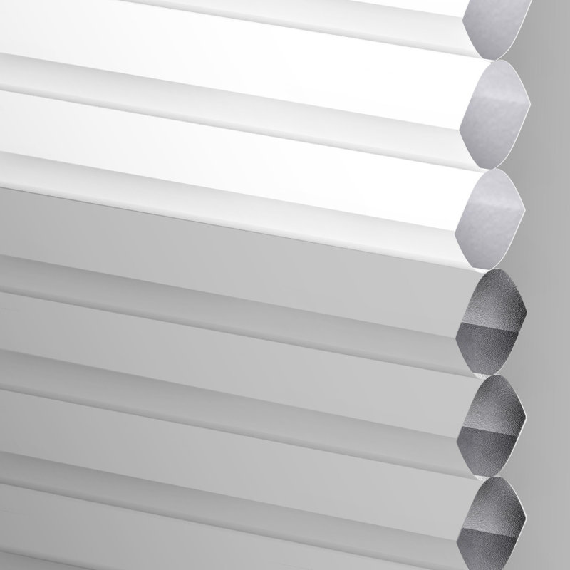 Chainless Day and Night Cellular Shade, L 41 po x L 48 po, Blanc