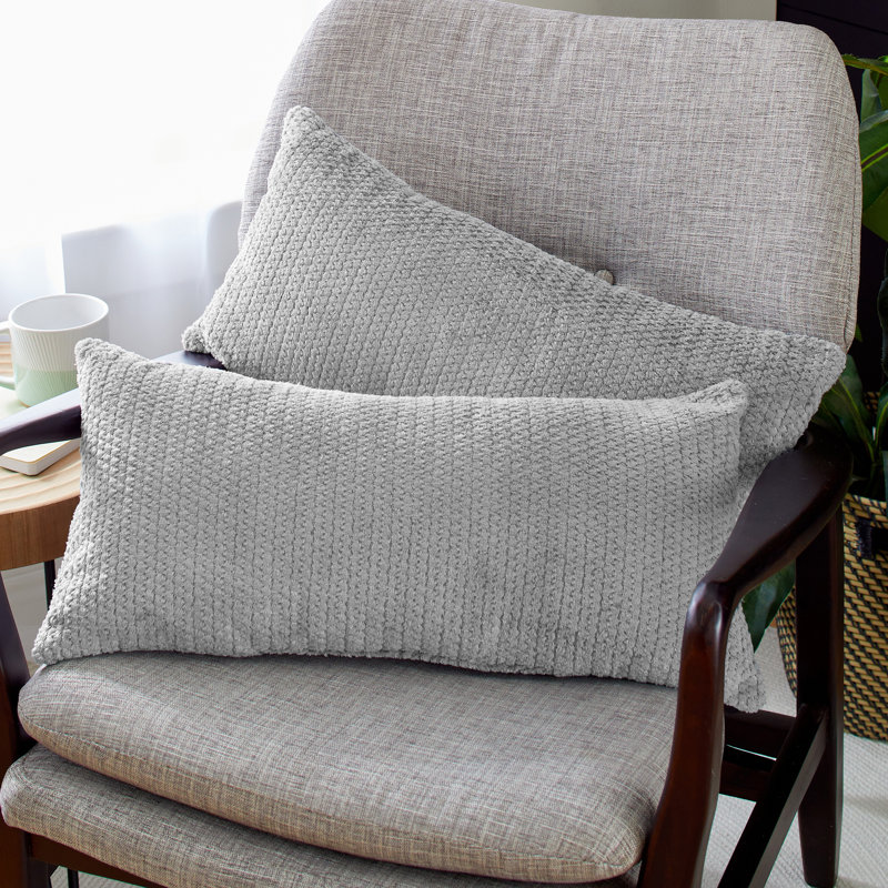 Reversible Throw Pillow, Sutherland Dove, 12'' x 24''