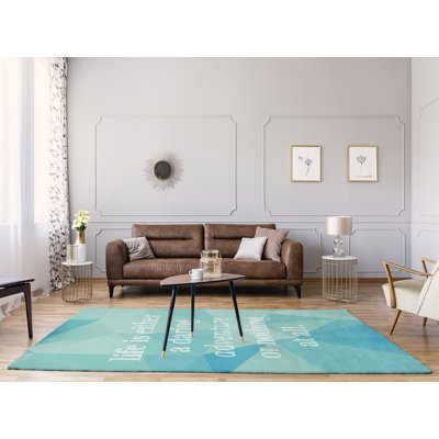 Quotes Chenille Indoor Rug