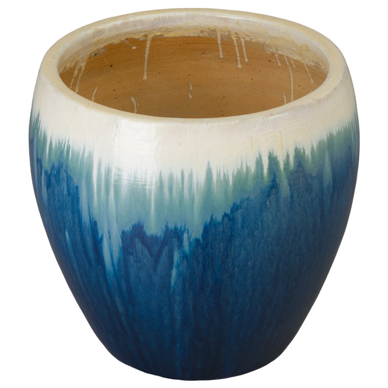 Dianelly Handmade Ceramic Pot Planter, 23.5"H x 24"W x 24"D
