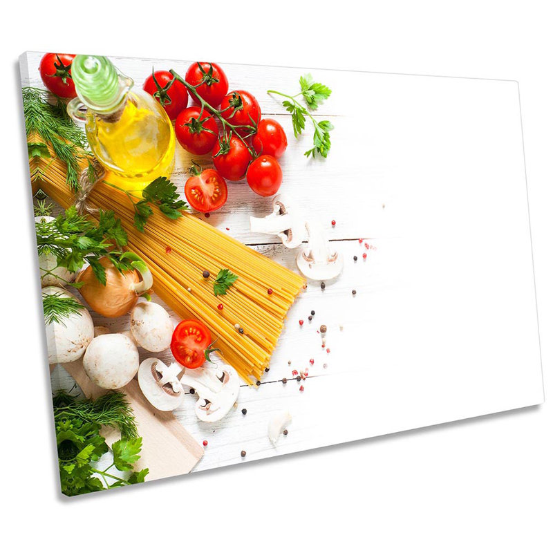Ingredients Italian Pasta Kitchen - Wrapped Canvas Print, 61cm H x 91.4cm W x 4cm D