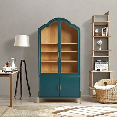 French double door glass bookcase French double door glass bookcase