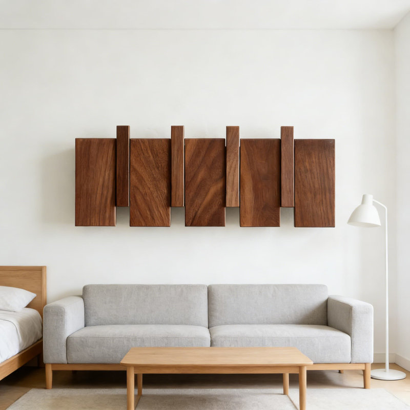 Portemanteau mural avec 4 crochets escamotables