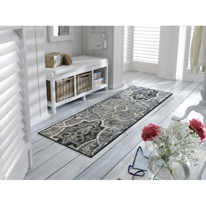 Ventana Non-Slip Floral Doormat, Rectangular 60 x 180cm
