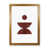 Brown Framed
