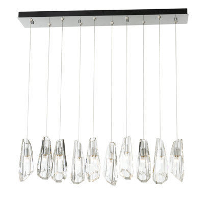 Luminaire suspendu en cristal 10 lumières Luma