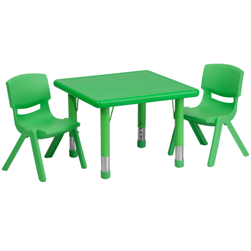 Ensemble de tables d'activités Goddard, Vert