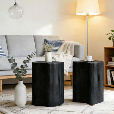 2-in-1 Irregular End Table