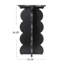 Scalloped Edge Accent Table in Matte Black Finish-1184138128