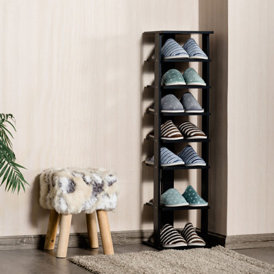 7 Pair Stackable Shoe Rack