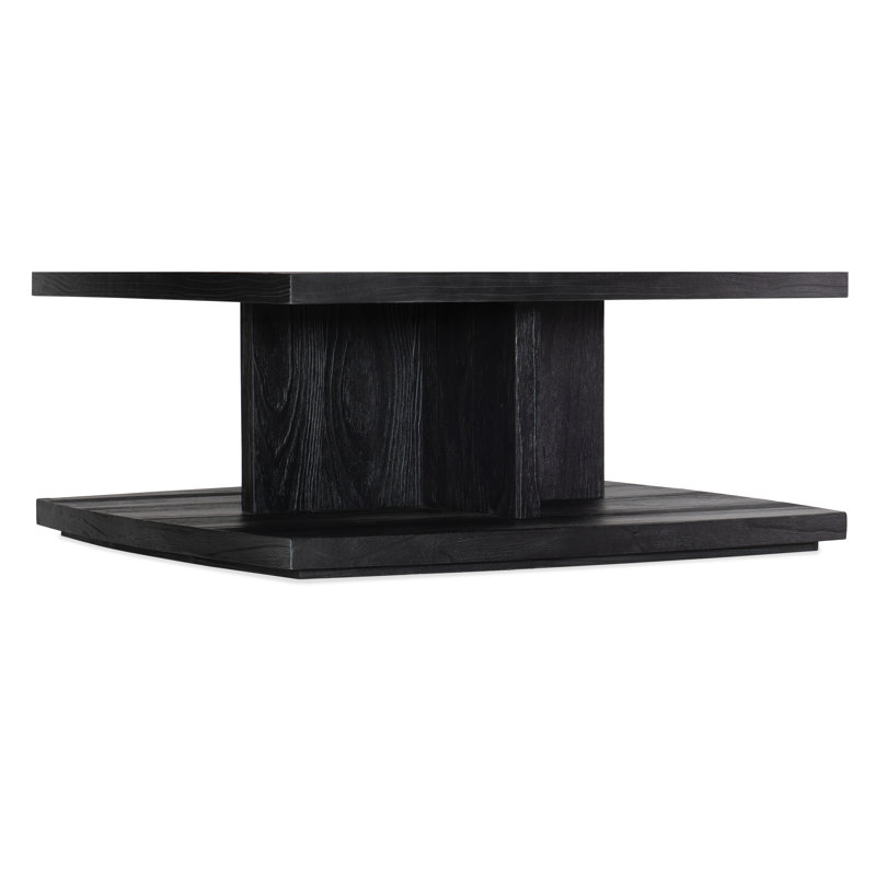 Black Pine Square Coffee Table with Storage