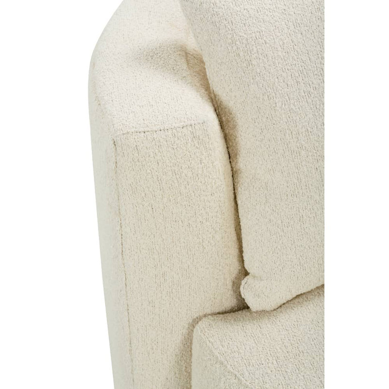 Leander Linen Swivel Barrel Chair, Bone White (107CR-43)