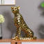 Figurine luxueuse et luxueuse en résine léopard