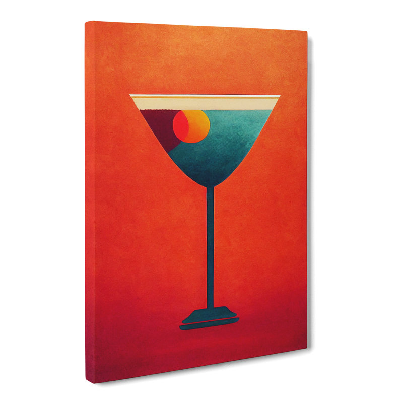Simple Cocktail - Wrapped Canvas, 76cm H x 50cm W x 3cm D
