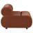 Byrne Velvet Upholstered Armless Chair Rust