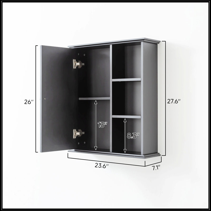 Armoire de rangement au-dessus de la toilette, Noir