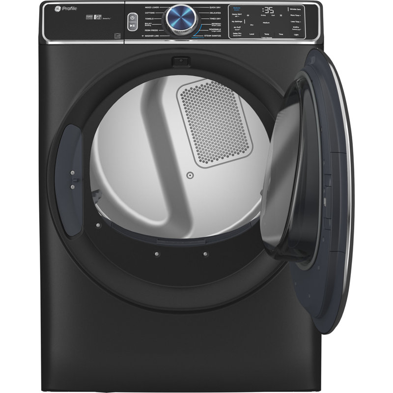 GE 7.8 Cubic Feet Smart Electric Stackable Dryer, Carbon Graphite