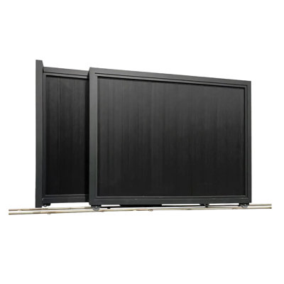 Mondaria Modern Double Sliding Gate For Driveways & Entrances
