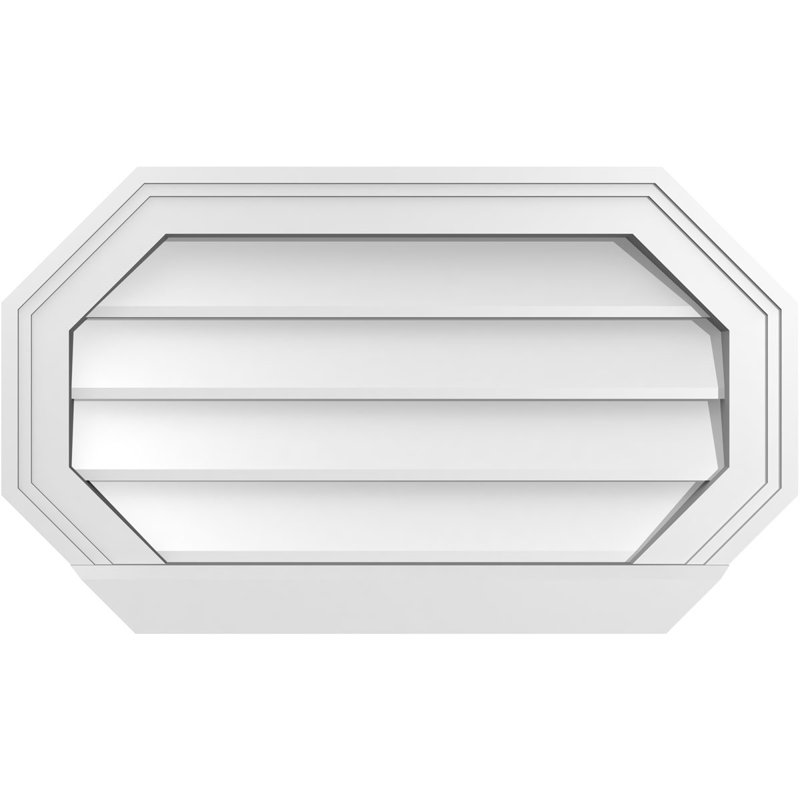 Évent horizontal gondole allongé en surface octogonal Signature, H 14 po x l 24 po x P 2 po