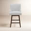 Tabouret de comptoir pivotant rembourré Orbay-68809752